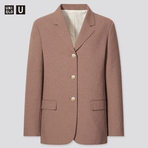 Uniqlo U Tailored Jacket 34 Brown Medium BNWT